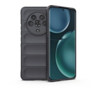 For Honor Magic4 Magic Shield TPU + Flannel Phone Case(Dark Grey) (OEM)