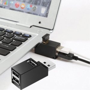 Portable Mini 3 x USB 2.0 Ports HUB with Lanyard (OEM)