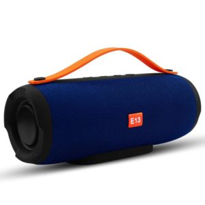 E13 Mini Portable Wireless Bluetooth Speaker Stereo Speakerphone Radio Music Subwoofer Column Speakers with TF FM（Blue） (OEM)