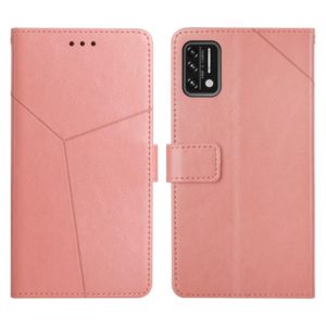 For UMIDIGI A7S Y Stitching Horizontal Flip Leather Phone Case(Rose Gold) (OEM)