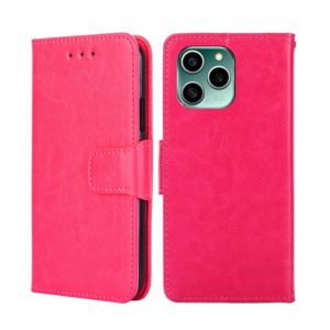 For Honor 60 SE Crystal Texture Leather Phone Case(Rose Red) (OEM)