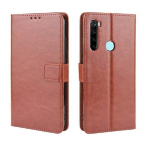 For Xiaomi Redmi Note 8T Retro Crazy Horse Texture Horizontal Flip Leather Case with Holder & Card Slots & Photo Frame(Brown) (OEM)