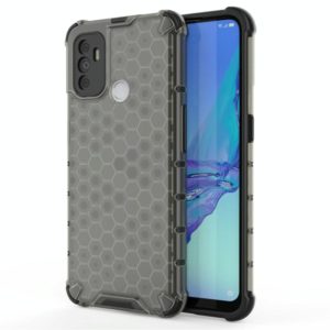 For OPPO A53 2020 Shockproof Honeycomb PC + TPU Case(Grey) (OEM)