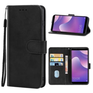 For Huawei Y7 2018 Leather Phone Case(Black) (OEM)