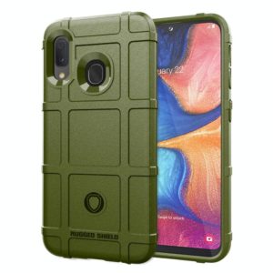 For Samsung Galaxy A40 Full Coverage Shockproof TPU Case(Army Green) (OEM)