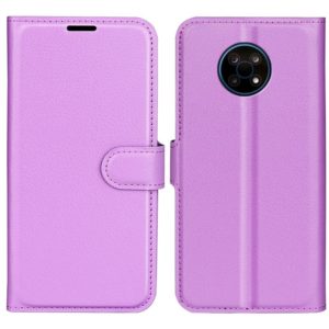 For Nokia G50 Litchi Texture Horizontal Flip Protective Case with Holder & Card Slots & Wallet(Purple) (OEM)