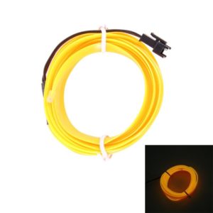1M Cold Light Flexible LED Strip Light For Car Decoration(Yellow Light) (OEM)