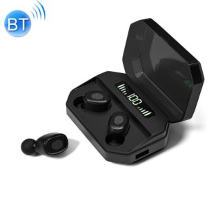 M8 Bluetooth 5.0 TWS Touch Digital Display True Wireless Bluetooth Earphone with Charging Box(Black) (OEM)