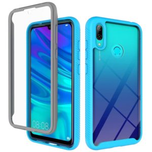 For Huawei Y7 (2019) Starry Sky Solid Color Series Shockproof PC + TPU Protective Case(Light Blue) (OEM)