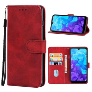 For Huawei Y5 2019 Leather Phone Case(Red) (OEM)