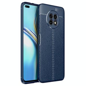 Litchi Texture TPU Shockproof Case For Honor X20(Blue) (OEM)