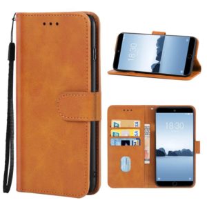 Leather Phone Case For Meizu 15(Brown) (OEM)