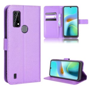 For Blackview A50 Diamond Texture Leather Phone Case(Purple) (OEM)