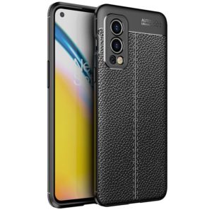 For OnePlus Nord 2 5G Litchi Texture TPU Shockproof Case(Black) (OEM)