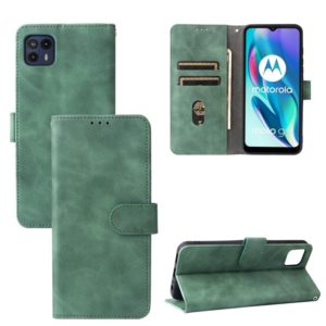 For Motorola Moto G50 5G Solid Color Skin Feel Magnetic Buckle Horizontal Flip Calf Texture PU Leather Case with Holder & Card Slots & Wallet(Green) (OEM)