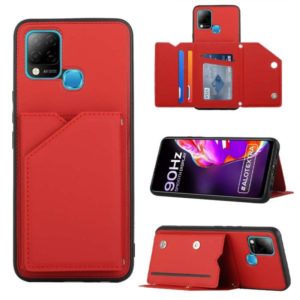 For Infinix Hot 10S / 10T / 10S NFC Skin Feel PU + TPU + PC Phone Case(Red) (OEM)