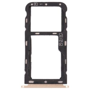 SIM Card Tray + Micro SD Card Tray for ZTE Blade V9 (Gold) (OEM)
