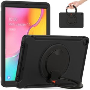 For Samsung Galaxy Tab A 10.1 T515/T510 2019 Shockproof TPU + PC Protective Case with 360 Degree Rotation Foldable Handle Grip Holder & Pen Slot(Black) (OEM)