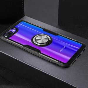 Scratchproof TPU + Acrylic Ring Bracket Protective Case For Huawei Honor 10(Silver) (OEM)
