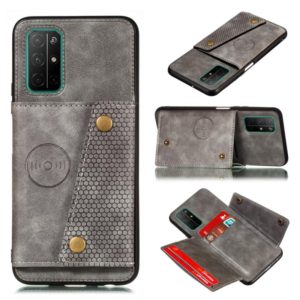 For Huawei RY30S PU + TPU Shockproof Magnetic Protective Case with Card Slots(Grey) (OEM)