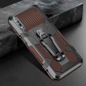For Huawei Honor 9X Pro Machine Armor Warrior Shockproof PC + TPU Protective Case(Coffee) (OEM)
