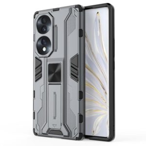 For Honor 70 5G Supersonic PC + TPU Shock-proof Protective Phone Case(Grey) (OEM)
