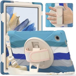 For Samsung Galaxy Tab A8 10.5 2021 Silicone + PC Tablet Case(Colorful Blue) (OEM)