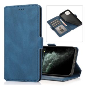 For iPhone 12 mini Retro Magnetic Closing Clasp Horizontal Flip Leather Case with Holder & Card Slots & Photo Frame & Wallet (Navy Blue) (OEM)