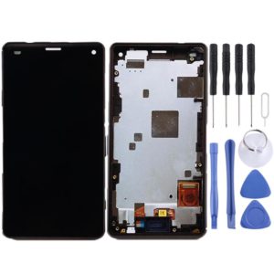 OEM LCD Screen for Sony Xperia Z3 Mini Compact Digitizer Full Assembly with Frame(Black) (OEM)