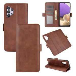 For Samsung Galaxy A32 5G Dual-side Magnetic Buckle Horizontal Flip Leather Case with Holder & Card Slots & Wallet(Brown) (OEM)