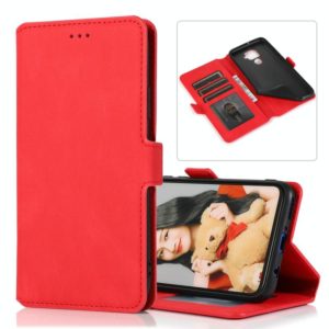 For Huawei Mate 30 Lite Retro Magnetic Closing Clasp Horizontal Flip Leather Case with Holder & Card Slots & Photo Frame & Wallet(Red) (OEM)