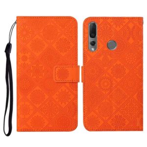 For Huawei P Smart Z / Y9 Prime 2019 Ethnic Style Embossed Pattern Horizontal Flip Leather Case with Holder & Card Slots & Wallet & Lanyard(Orange) (OEM)