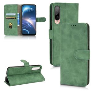 For HTC Desire 22 Pro Skin Feel Magnetic Flip Leather Phone Case(Green) (OEM)