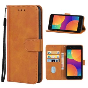 Leather Phone Case For Itel A16(Brown) (OEM)