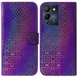 For Infinix Note 12 G96/X670 Colorful Magnetic Buckle Leather Phone Case(Purple) (OEM)