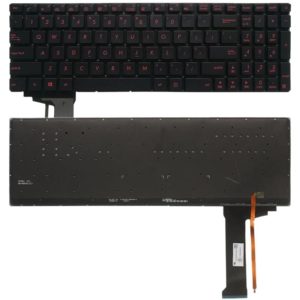 US Version Keyboard with Keyboard Backlight for Asus GL552 GL552J GL552JX GL552V GL552VL GL552VW N552VW N552VX G771JM G771JW(Black) (OEM)