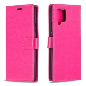 For Huawei Y5p Crazy Horse Texture Horizontal Flip Leather Case with Holder & Card Slots & Wallet & Photo Frame(Rose) (OEM)