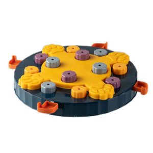 Pet Puzzle Slow Feeder Cat And Dog Food Tray Toy(Blue Claw Seal) (OEM)