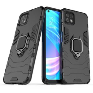 For OPPO A72 5G Shockproof PC + TPU Protective Case with Magnetic Ring Holder(Black) (OEM)