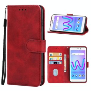 Leather Phone Case For Wiko Jerry 3(Red) (OEM)