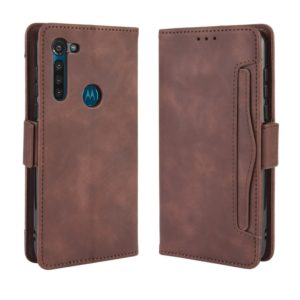 For Motorola Moto G8 Power Wallet Style Skin Feel Calf Pattern Leather Case ，with Separate Card Slot(Brown) (OEM)