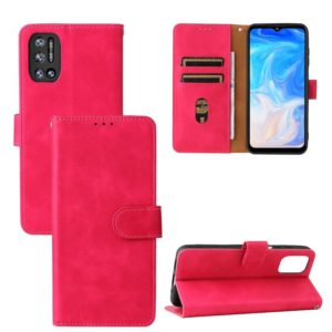 For Doogee N40 Pro Solid Color Skin Feel Magnetic Buckle Horizontal Flip PU Leather Case with Holder & Card Slots & Wallet(Rose Gold) (OEM)
