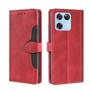 For OnePlus Ace Racing Skin Feel Magnetic Buckle Leather Phone Case(Red) (OEM)