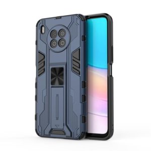 For Huawei nova 8i Overseas Version Supersonic PC + TPU Shock-proof Protective Case with Holder(Dark Blue) (OEM)