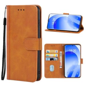 Leather Phone Case For Meizu 18s(Brown) (OEM)