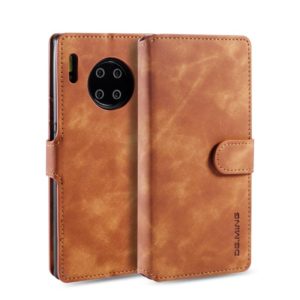 For Huawei Mate 30 Pro DG.MING Retro Oil Side Horizontal Flip Case with Holder & Card Slots & Wallet(Brown) (DG.MING) (OEM)