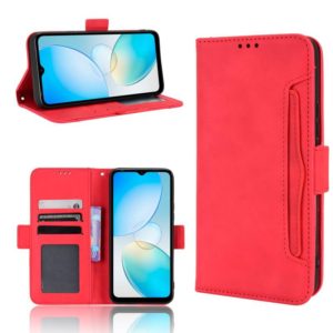 For Infinix Hot 12i Skin Feel Calf Texture Card Slots Leather Phone Case(Red) (OEM)