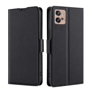 For Motorola Moto G32 4G Ultra-thin Voltage Side Buckle Leather Phone Case(Black) (OEM)