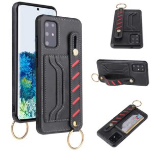 For Huawei P40 Pro Wristband Wallet Leather Phone Case(Black) (OEM)