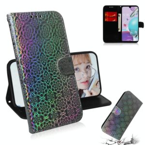 For LG K31 / Aristo 5 Solid Color Colorful Magnetic Buckle Horizontal Flip PU Leather Case with Holder & Card Slots & Wallet & Lanyard(Silver) (OEM)